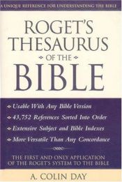 book cover of Roget's thesaurus of the Bible by A. Colin Day