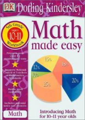 book cover of Math Made Easy: 5th Grade Workbook by DK Publishing