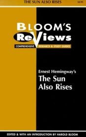 book cover of Ernest Hemingway's The sun also rises edited and with an introduction by Harold Bloom by 哈羅德·布魯姆