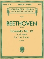 book cover of Concerto No. 4 in G, Op. 58: Piano Duet by Ludwig van Beethoven