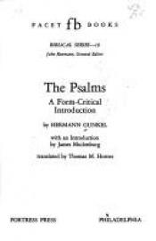 book cover of The Psalms: A Form Critical Introduction by Hermann Gunkel