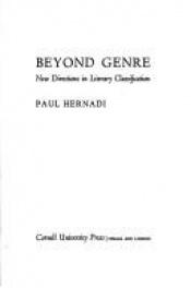 book cover of Beyond Genre: New Directions in Literary Classification by Paul Hernadi