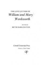 book cover of Love letters of William and Mary Wordsworth by William Wordsworth