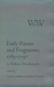 book cover of Early poems and fragments, 1785-1797 by William Wordsworth