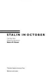 book cover of Stalin in October: The Man Who Missed the Revolution by Robert M. Slusser