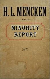 book cover of Minority Report (Maryland Paperback Bookshelf) by H. L. Mencken