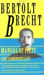 book cover of Manual of piety = by ბერტოლტ ბრეხტი