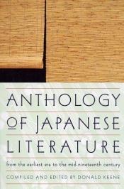 book cover of Anthology of Japanese literature by Donald Keene