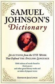 book cover of Samuel Johnson's Dictionary: Selections from the 1755 Work That Defined the English Language by 塞缪尔·约翰逊