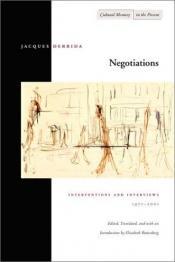 book cover of Negotiations: Interventions and Interviews, 1971-2001 (Cultural Memory in the Present) by ז'אק דרידה