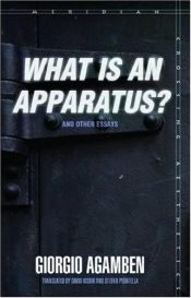 book cover of "What is an apparatus?" and other essays by ジョルジョ・アガンベン