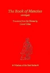 book cover of The Book of Mencius (Wisdom of the East Series) by Lionel Mencius / Giles