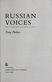 book cover of Russian Voices by Tony Parker