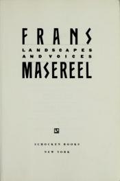 book cover of Landscapes and Voices by Frans Masereel