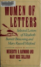 book cover of Women of Letters: Selected Letters of Elizabeth Barrett Browning & Mary Russell Mitford (Twayne Women's Studies) by Elizabeth Barrett Browning