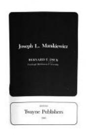 book cover of Joseph L. Mankiewicz (Twayne's Filmmakers Series) by Bernard F. Dick