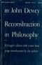 Oeuvres complètes : Tome 1, Reconstruction en philosophie