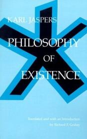 book cover of Filosofía de la existencia by Karl Jaspers