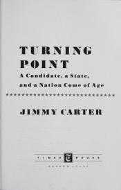 book cover of Turning point by Τζίμι Κάρτερ