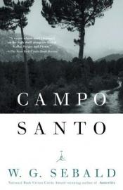 book cover of Campo Santo by Winfried Georg Sebald