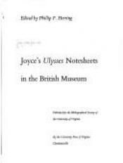 book cover of Joyce's Ulysses notesheets in the British Museum by เจมส์ จอยซ์