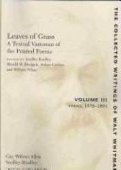 book cover of Leaves of Grass, Textual Variorum of the Printed Poems 3 Volume Set by Uolt Uitmen