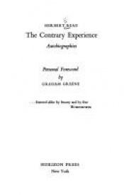 book cover of The contrary experience by Herbert Read