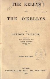 book cover of The Kellys and the O'Kellys by Anthony Trollope