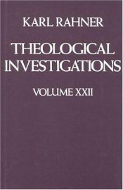 book cover of Theological Investigations: Humane Society and the Church of Tomorrow v.22 (Vol 22) by Karl Rahner