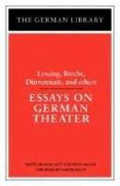 book cover of Essays on German Theater (German Library) by Emmanuel Kant