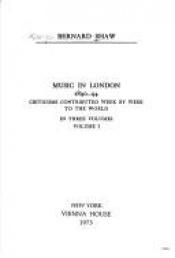 book cover of Music in London 1890-94 Volume 2 by جورج برنارد شو