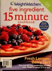 book cover of Weight Watchers 5 Ingredient 15 Minute Cookbook by Weight Watchers