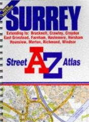 book cover of AZ Surrey street atlas by Geographers' A-Z Map Company