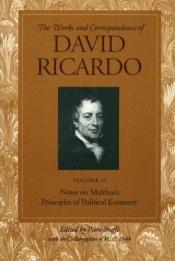 book cover of NOTES ON MALTHUS VOL 2 by David Ricardo