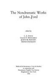 book cover of Nondramatic Works of John Ford (Medieval and Renaissance Texts and Studies) by John Ford