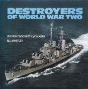 book cover of Destroyers of World War Two by M. J. Whitley