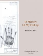 book cover of In Memory Of My Feelings by Frank O'Hara