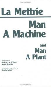 book cover of Man a Machine by Julien Offray de La Mettrie