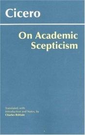 book cover of On academic scepticism by Cicero
