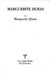 book cover of Marguerite Duras by Marguerite Durasová