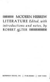 book cover of Modern Hebrew Literature Copy 2 by Robert Alter
