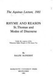 book cover of Rhyme and Reason: St. Thomas and Modes of Discourse (Aquinas Lecture) by Ralph McInerny