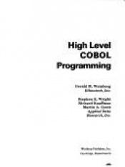 book cover of High level COBOL programming (Winthrop computer systems series) by Gerald Weinberg