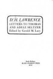 book cover of Letters to Thomas and Adele Seltzer by D. H. 로런스