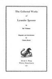 book cover of Collected Works of Lysander Spooner (34 works by Lysander Spooner