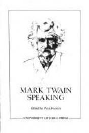 book cover of Mark Twain speaking by Mark Twain