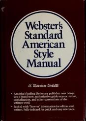 book cover of Webster's standard American style manual by Websters