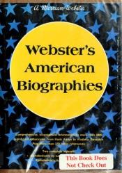 book cover of Webster's American biographies by Charles Van Doren