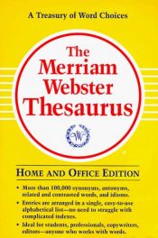 book cover of The Merriam Webster Thesaurus by Websters