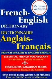 book cover of Merriam Webster's French-English Dictionary by Websters